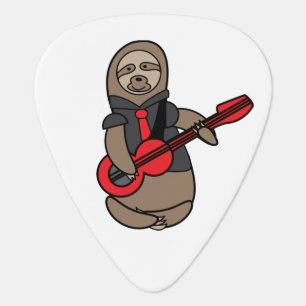 Sloth Animal Guitar Player Cute Pick
