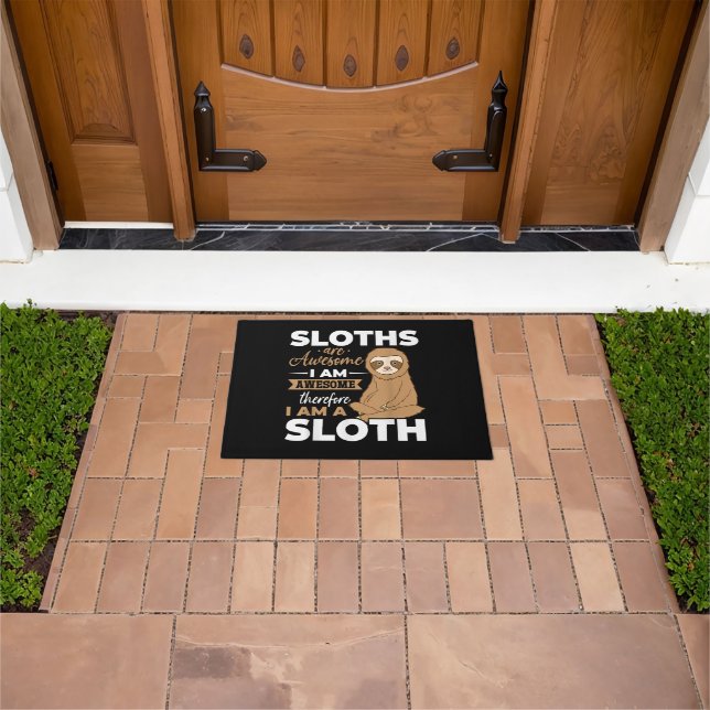 Sloth Animals Sloths are Awesome Doormat (Outdoor)