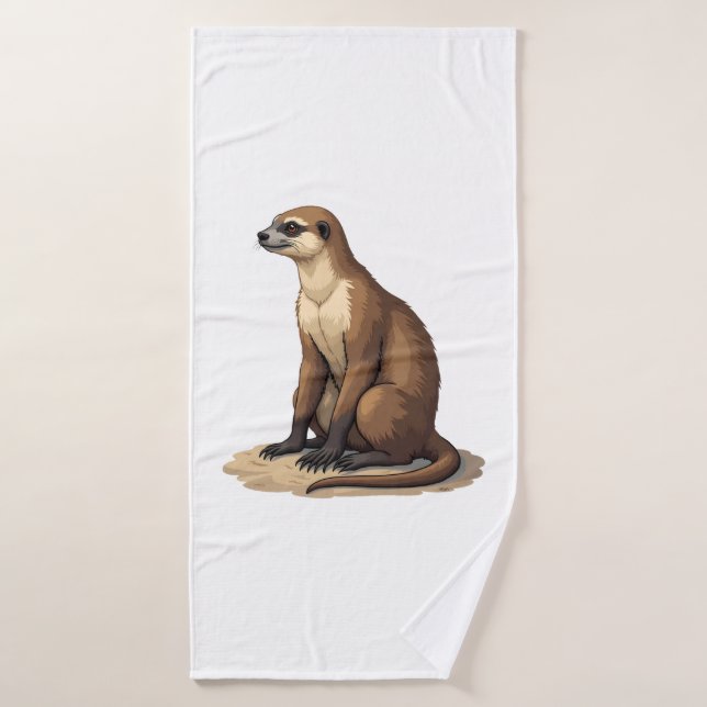 Sloth Antique Engraving Retro Graphic (2) Bath Towel (Bath Towel)