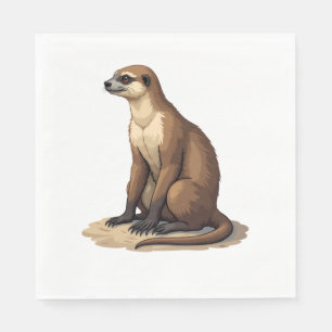 Sloth Antique Engraving Retro Graphic (2) Napkins