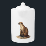 Sloth Antique Engraving Retro Graphic (2) Teapot<br><div class="desc">Sloth Antique Engraving Retro Graphic (2)</div>