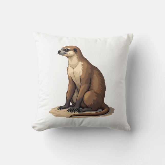 Sloth Antique Engraving Retro Graphic (2) Throw Pillow (Front)