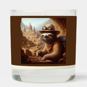 Sloth Archeologist Scented Candle