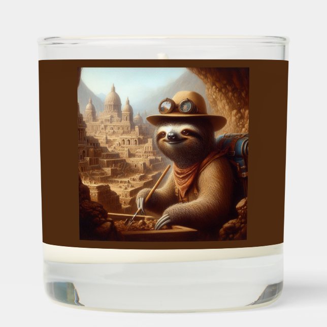 Sloth Archeologist Scented Candle (Right)