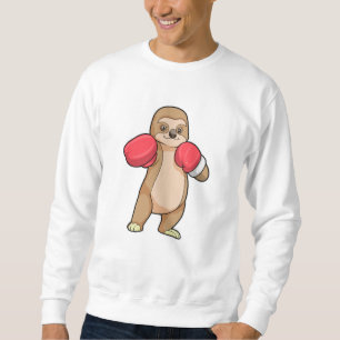 Sloth as Boxer with Boxing gloves Sweatshirt