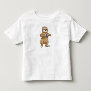 Sloth as Handball player with Handball Toddler T-shirt