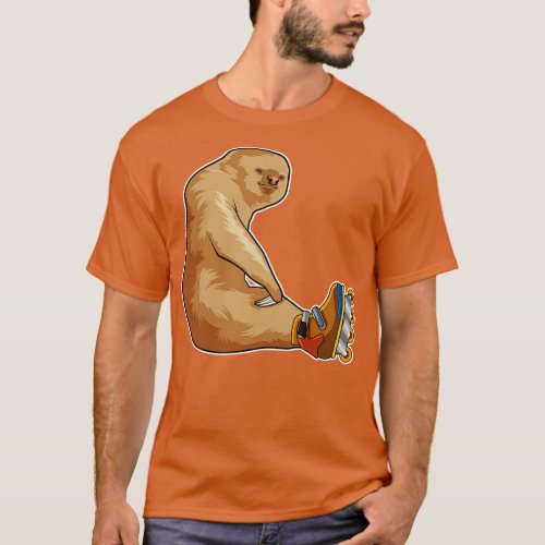 Sloth as Inline skater with Inline skates T_Shirt