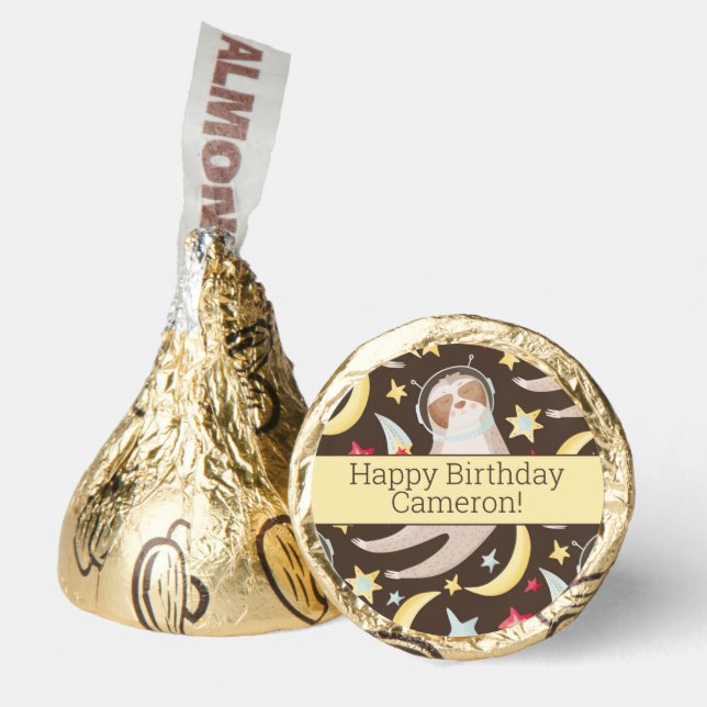 Sloth Astronaut Pattern Hershey®'s Kisses® (Front)