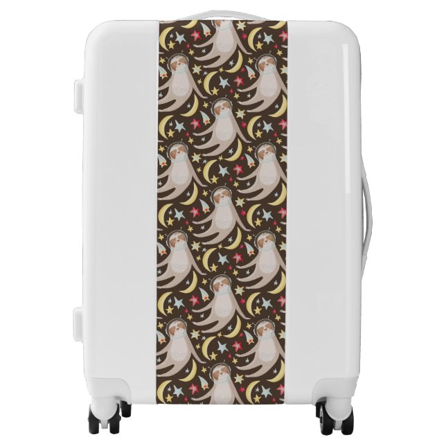 Sloth Astronaut Pattern Luggage (Front)