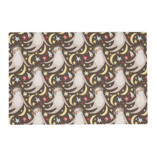 Sloth Astronaut Pattern Placemat