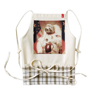 Sloth astronaut-sloth-space sloth-sloth gifts zazzle HEART apron