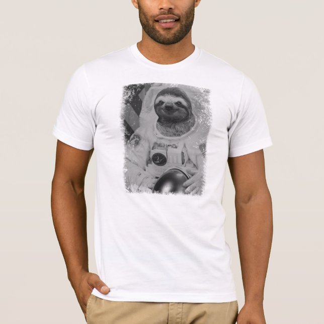Sloth Astronaut T-Shirt (Front)