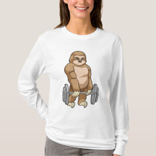 Sloth at Bodybuilding with Barbell T-Shirt