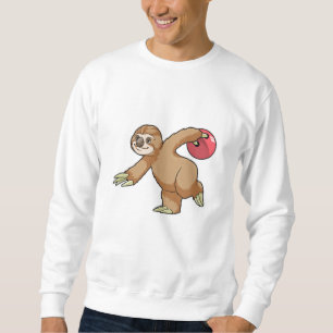 Sloth at Bowling with Bowling ball Sweatshirt