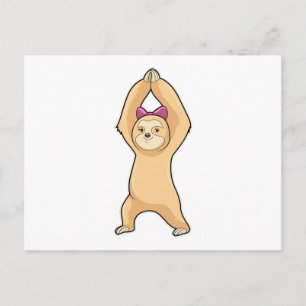 Sloth at Fitness Sports Postcard
