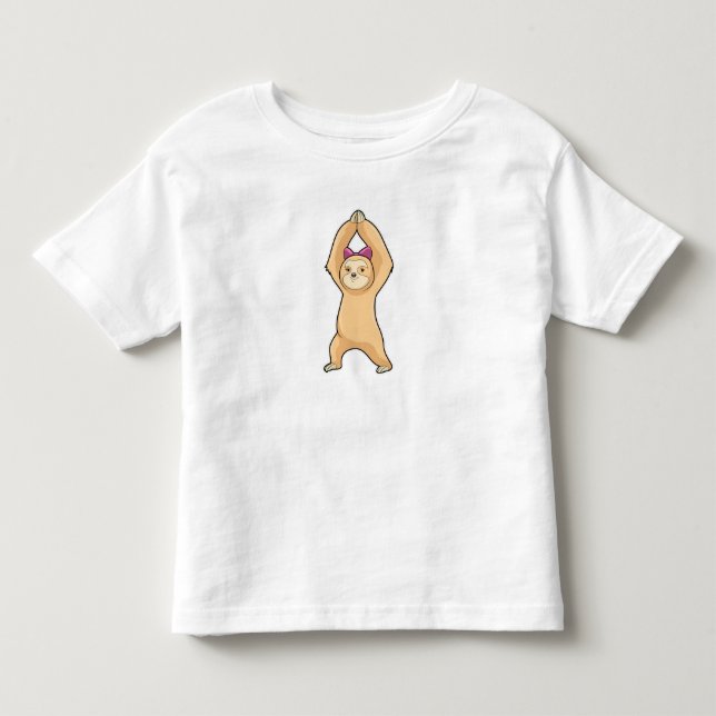 Sloth at Fitness Sports Toddler T-shirt (Front)