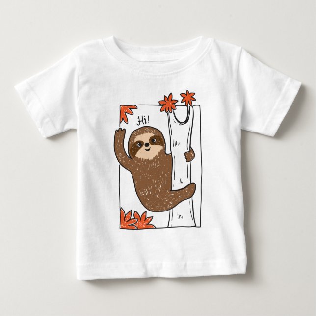 Sloth baby  baby T-Shirt (Front)