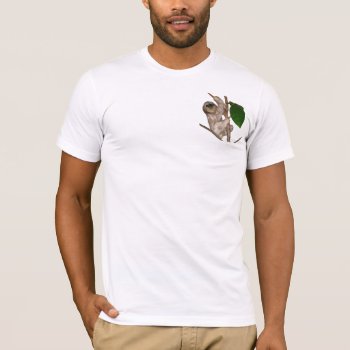 Sloth Baby In Tree T-shirt by Sloths_and_more at Zazzle