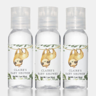 Sloth Baby Shower Hand Sanitizer