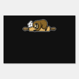 Sloth baker   funny cute chef   cook kitchen gift sign