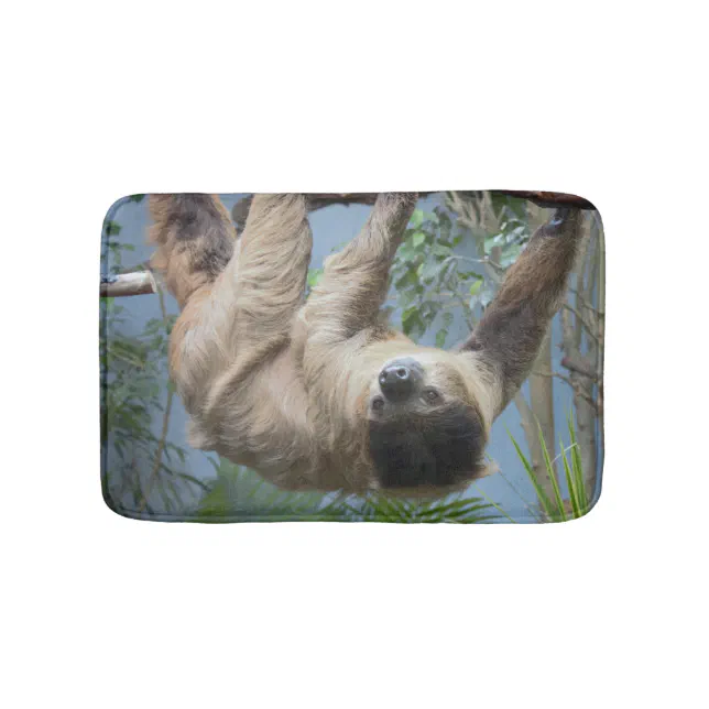 Sloth Bath Mat Zazzle