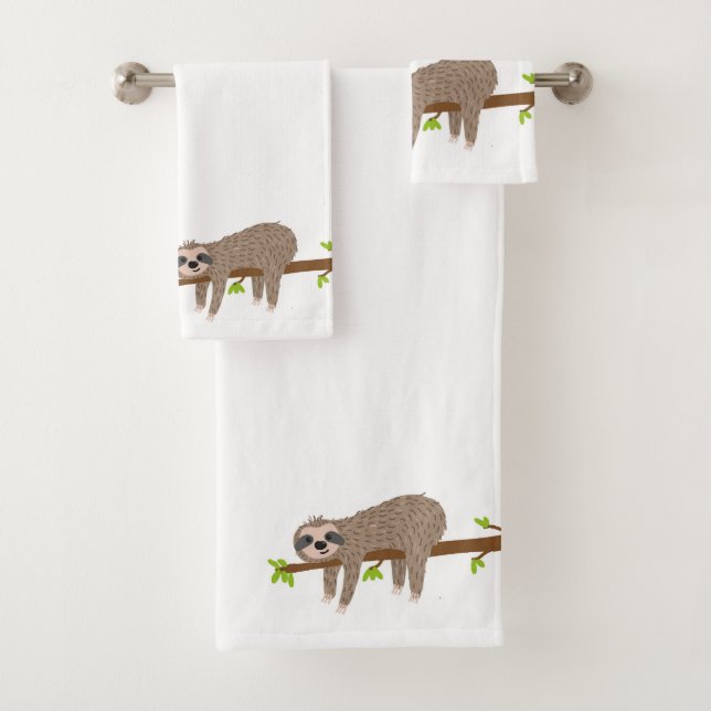 Sloth Bath Towel Set (Insitu)