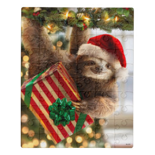 Sloth Bearing Gifts Jigsaw Puzzle