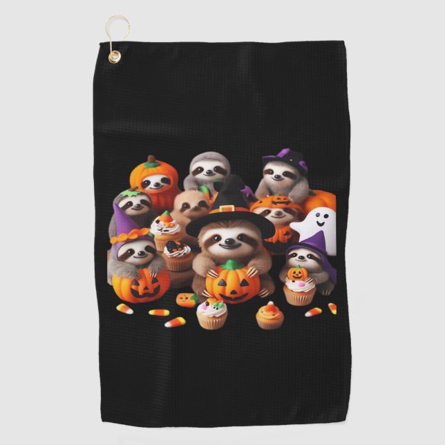 Sloth Beautiful laziness Classic T-Shirt Golf Towel (Front)