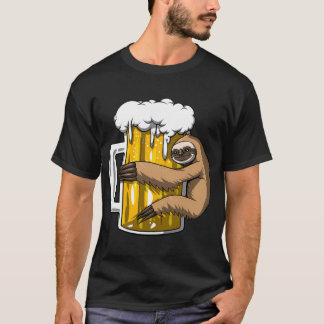 Sloth Beer Party T-Shirt