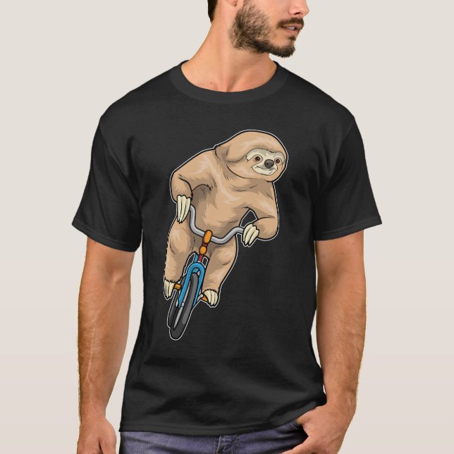 Sloth Bicycle T-Shirt (Front)