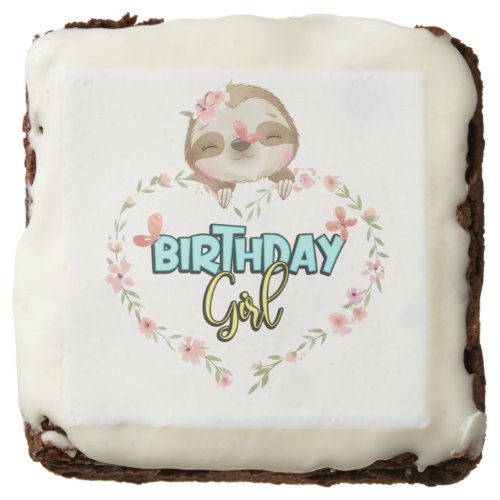 Sloth Birthday Girl Sloth Lovers Gifts Brownie