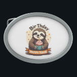 Sloth Birthday Shirt Vintage Cake Animal Graphic Belt Buckle<br><div class="desc">Sloth Birthday Shirt Vintage Cake Animal Graphic</div>