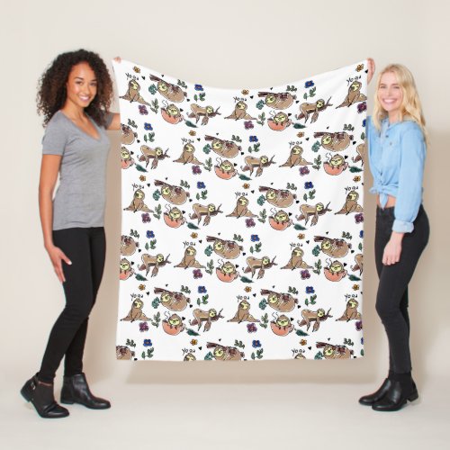 Sloth blancket fleece blanket