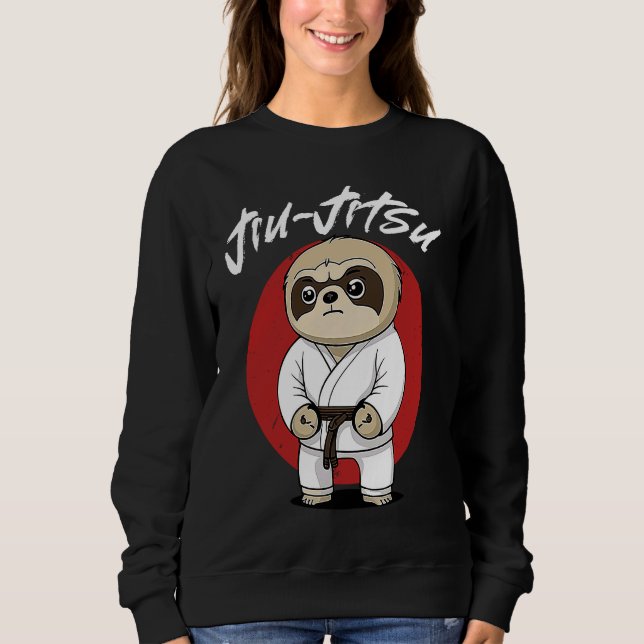 Sloth Brazilian Jiu Jitsu and Grappling Sweatshirt (Front)