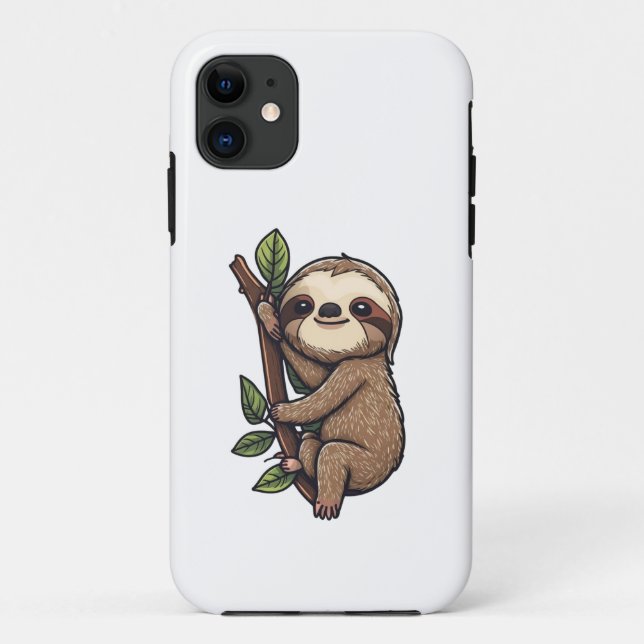 Sloth cartoon illustration Case-Mate iPhone case (Back)