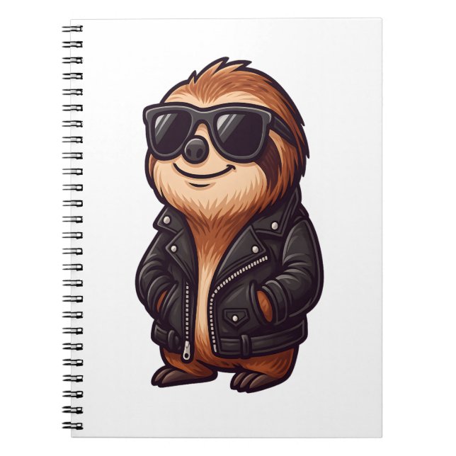Sloth Chill Mood Notebook (Front)