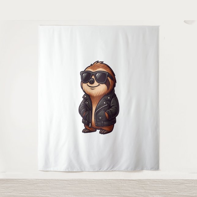 Sloth Chill Mood Tapestry (Front)