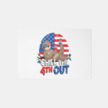 Sloth Chill the 4th out Patriotic USA Rug