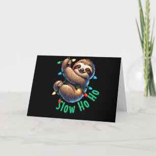 Sloth Christmas Card