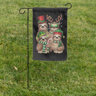 Sloth Christmas Merry Slothmas Sloth Lover Gift Garden Flag