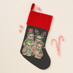 Sloth Christmas Merry Slothmas Sloth Lover Gift Stocking