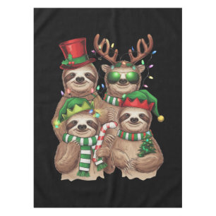Sloth Christmas Merry Slothmas Sloth Lover Gift Tablecloth