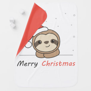 Sloth Christmas Snow Winter Animals Sloths Baby Bl Blanket