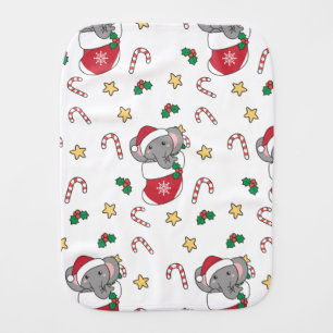 Sloth Christmas Snow Winter Animals Sloths Classic Baby Burp Cloth
