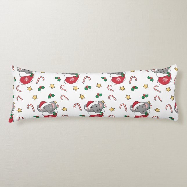Sloth Christmas Snow Winter Animals Sloths Classic Body Pillow (Front)