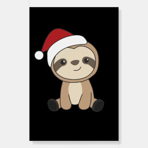 Sloth Christmas Snow Winter Animals Sloths Foam Bo Foam Board