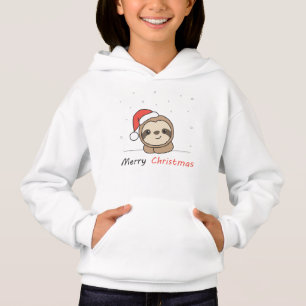 Sloth Christmas Snow Winter Animals Sloths Hoodie