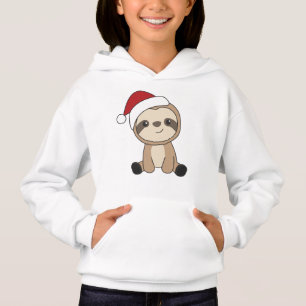 Sloth Christmas Snow Winter Animals Sloths Hoodie