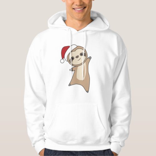 Sloth Christmas Snow Winter Animals Sloths Hoodie