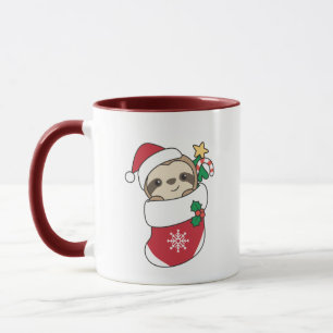 Sloth Christmas Snow Winter Animals Sloths Mug